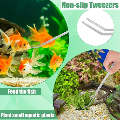 Aquarium Aquascape Tools Kit, 4 in 1 Anti-Rust Aquatic Plant Aquascaping Tool - Image 5