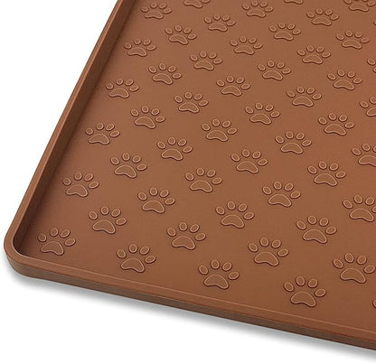 Ptlom Dog Food Mat Anti-Slip Bowl Mats by PTLOM
