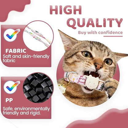 Elegant little tail 2 Pack Cat Collar- Christmas Cat Collars Breakaway - Image 3