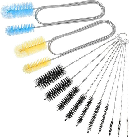 12 Pieces Tube Cleaning Brush Aquarium Filter Nylon Tube Brush Set Flexible by Patelai