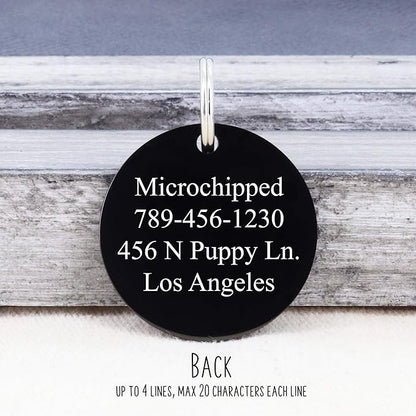UltraJoys Stainless Steel Pet ID Tag Dog Name Tags Personalized Front and Back - Image 3