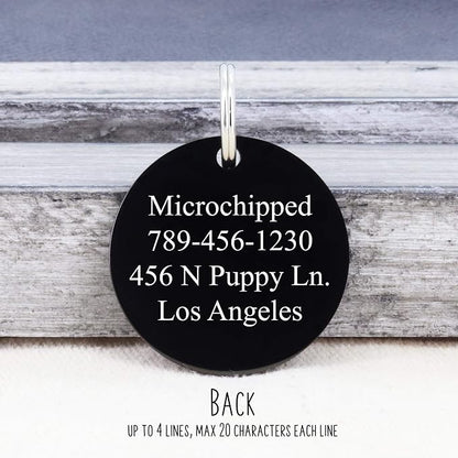 UltraJoys Stainless Steel Pet ID Tag Dog Name Tags Personalized Front and Back - Image 3