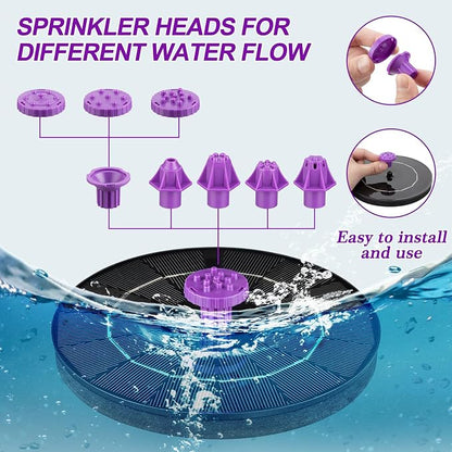 3.5W Solar Bird Bath Fountain Pump, Solar Powered Water Pump, Outdoor Water - Image 3