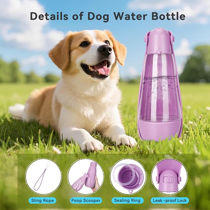 UPSKY Dog Water Bottle | Portable & Foldable Dog Water Bottle | 3-in-1 Portable - Image 3