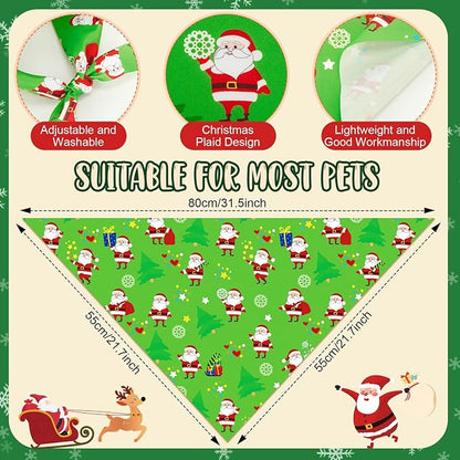 Weewooday 50 Pcs Christmas Bandanas - Image 3