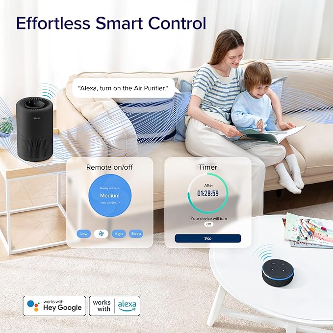 LEVOIT Air Purifier for Home Bedroom, Smart WiFi Alexa Control, AHAM VERIFIDE - Image 5