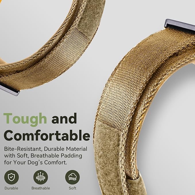 2025 Upgrade Waterproof AirTag Dog Collar, Military Tactical Dog Collar - Image 5