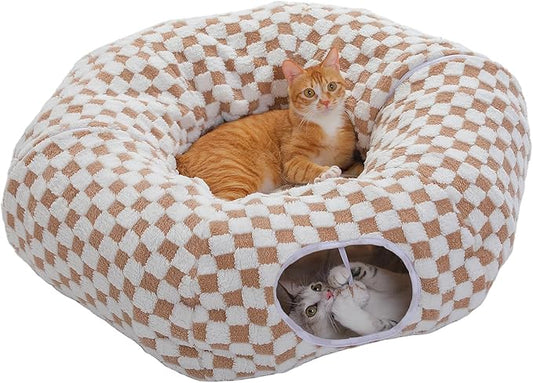 PEQULTI Cat Tunnel with Cat Bed by PEQULTI