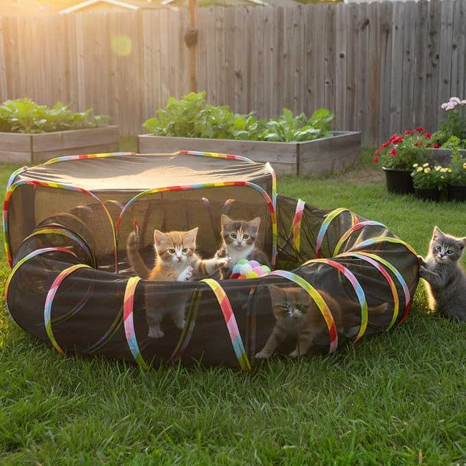 Outdoor Cat Enclosure, Portable Cat Tents by Naielfopet
