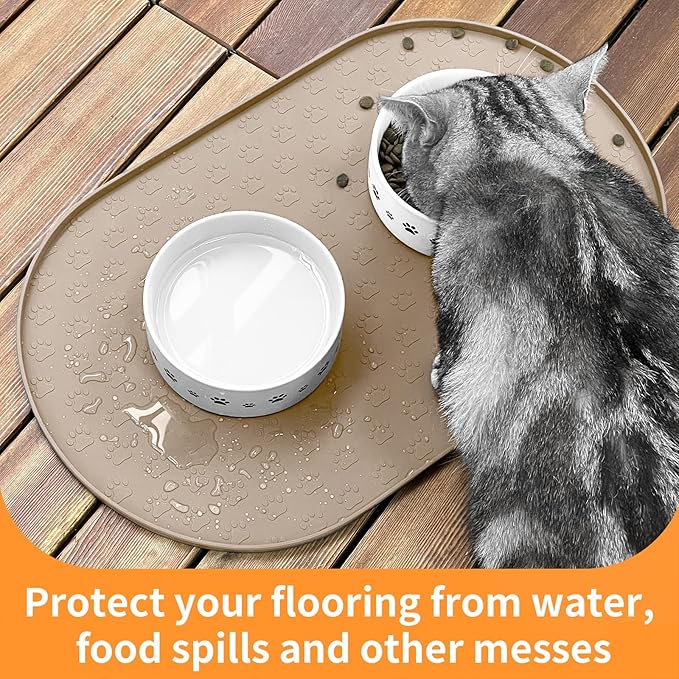 KPWACD Dog Food Mat Anti-Slip Bowl Mats - Image 8