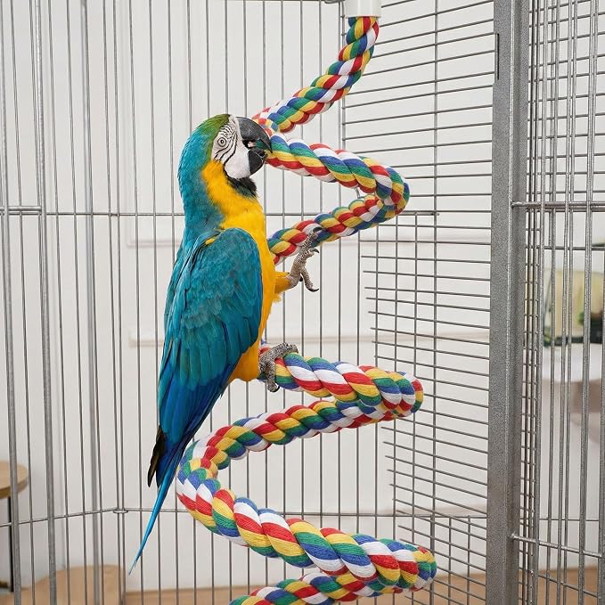 iplusmile Bird Perch 44 Inch Bird Rope Perches - Image 3