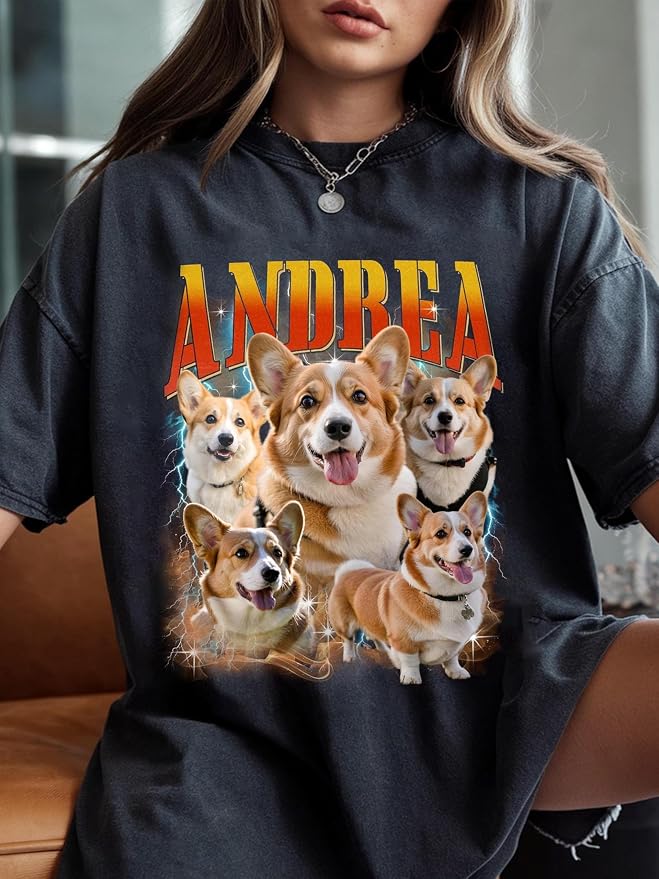 Custom Bootleg Rap Tee, Personalized Girlfriend Vintage Graphic T-Shirt - Image 5