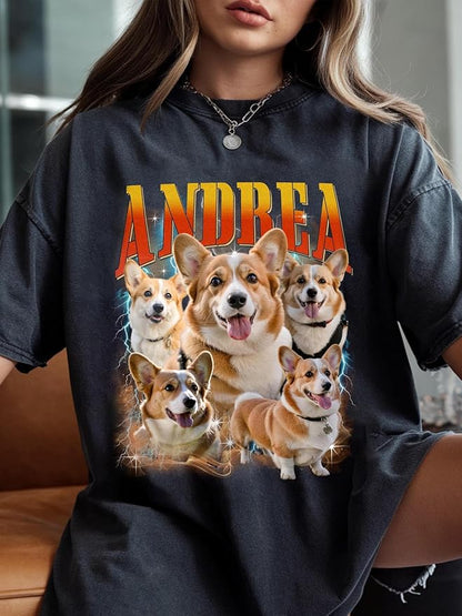 Custom Bootleg Rap Tee, Personalized Girlfriend Vintage Graphic T-Shirt - Image 5