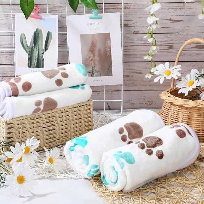 Tatuo 4 Pcs Dog Blanket for Pet Cat Blankets Indoor Puppy Teething Stuff Toys - Image 7