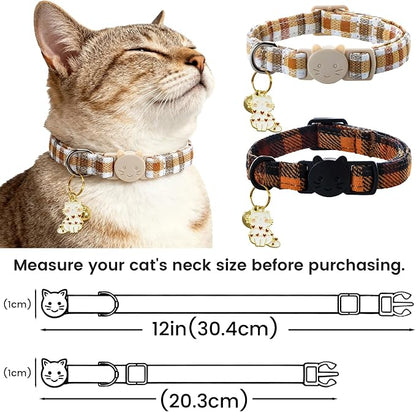 Elegant little tail 2 Pack Cat Collar- Fall Cat Collars Breakaway - Image 6