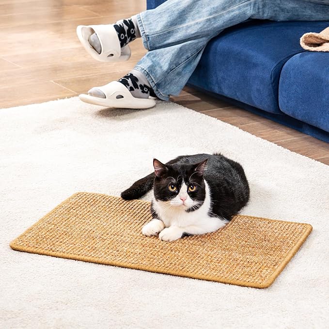 Cat Scratcher Mat, Sisal Cat Scratch Pad Rug, Wall Scratchers - Image 9