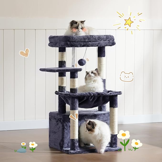 Heybly Cat Tree, Kitten Tower - Image 9