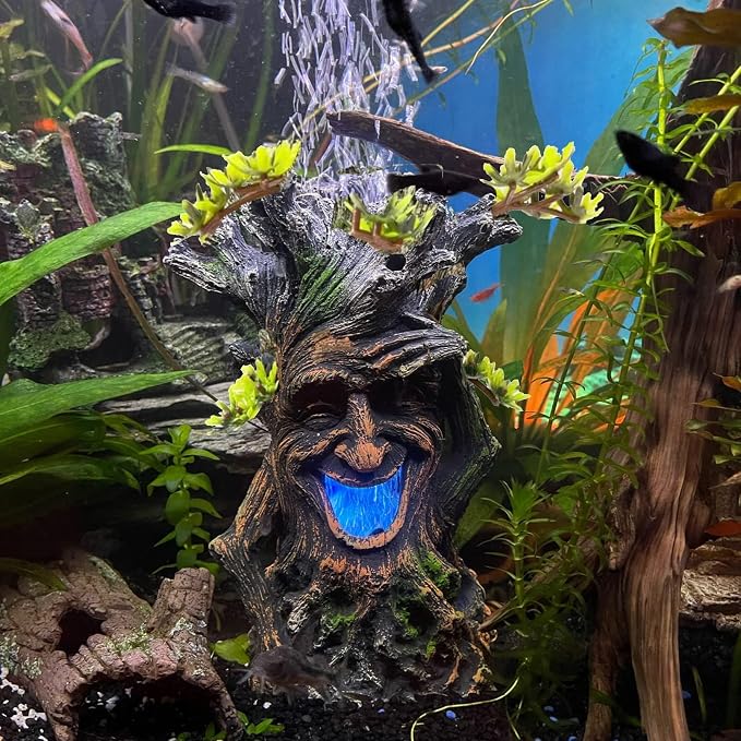 Tfwadmx Fish Tank Tree Trunk Decoration Aquarium Statue Hollow Stump Root - Image 5