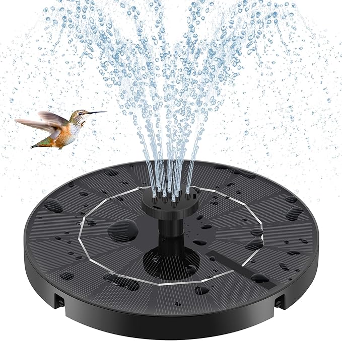 Solar Fountain for Bird Bath, Solar Water Fountain by Fulsren