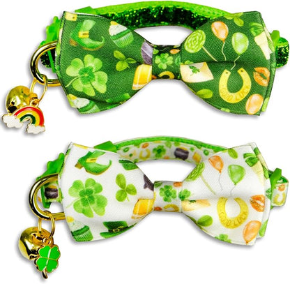 St. Patrick's Day Cat Bowtie by PohshidoPet
