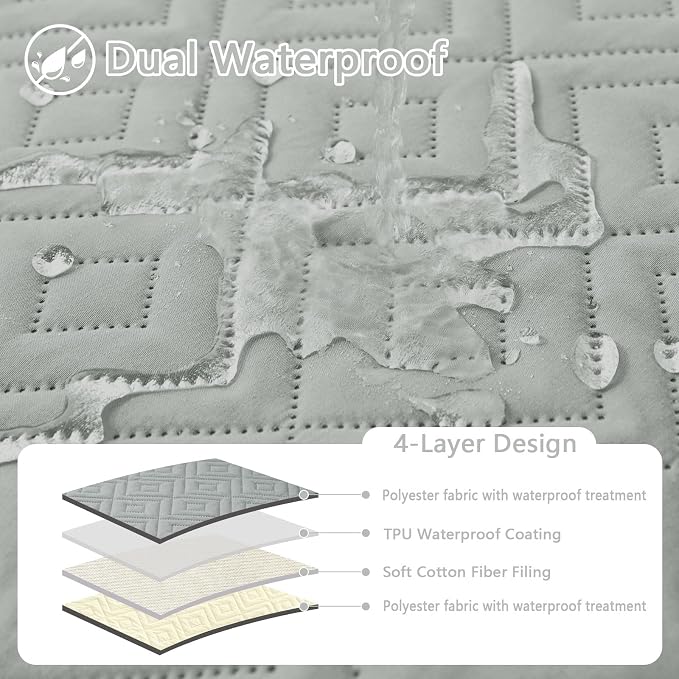 hyha Waterproof Dog Blanket, Soft Dog Bed Cover Pet Blankets, Waterproof Sofa - Image 2