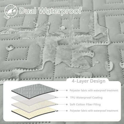 hyha Waterproof Dog Blanket, Soft Dog Bed Cover Pet Blankets, Waterproof Sofa - Image 2