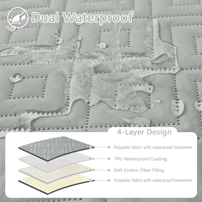 hyha Waterproof Dog Blanket, Soft Dog Bed Cover Pet Blankets, Waterproof Sofa - Image 2