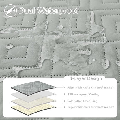 hyha Waterproof Dog Blanket, Soft Dog Bed Cover Pet Blankets, Waterproof Sofa - Image 2