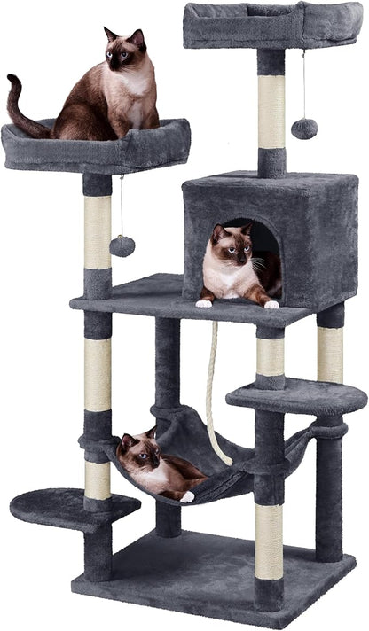 Yaheetech 59in Cat Tree Large Cat Tower by Yaheetech