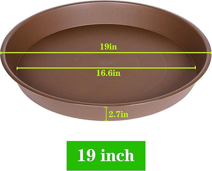 2 Pack of Plant Saucer 19", 2.3" Depth, 18 19 inch Plant Tray Saucer, Plant Dish - Image 2