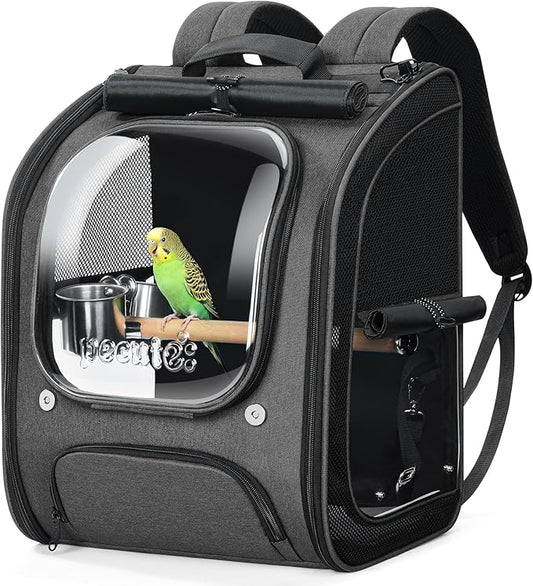 Pecute Bird Backpack Carrier for Small Birds, Bird Carrier by pecute