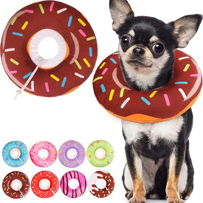Cat Cone Collar Soft, Cute Cat Donut Collar After Surgery, Adjustable Kitten by Unknown
