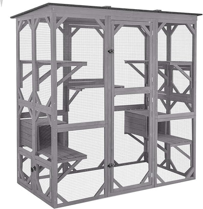 Aivituvin Cat House Outdoor Catio Kitty Enclosure by Aivituvin