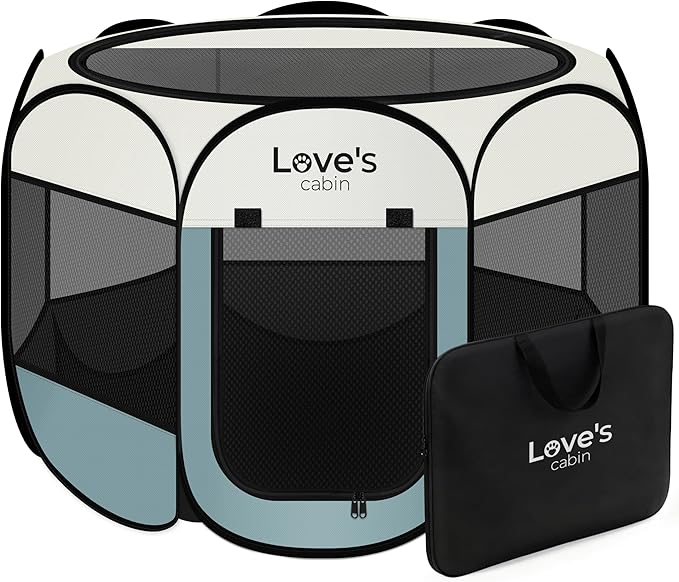 Love's cabin Pet Puppy Dog Playpen, Small Dog Tent Crates Cage Indoor/Outdoor by Lovescabin