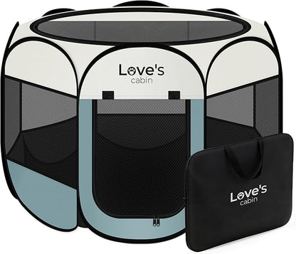 Love's cabin Pet Puppy Dog Playpen, Small Dog Tent Crates Cage Indoor/Outdoor by Lovescabin