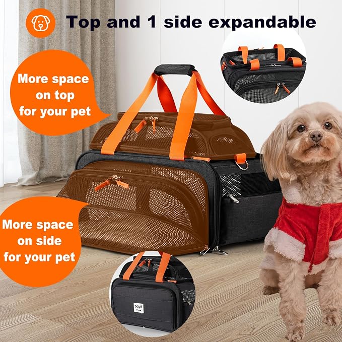 17x12.5x8.5 TSA Approved Expandable pet Carrier - Image 4