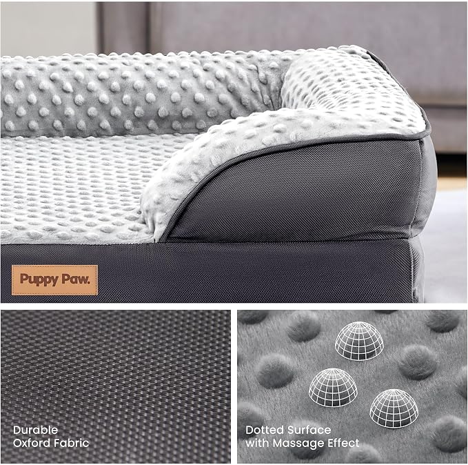 Dog Bed for Small and Medium Dogs & Cats, Waterproof Lining for Indoor Outdoor - Image 5