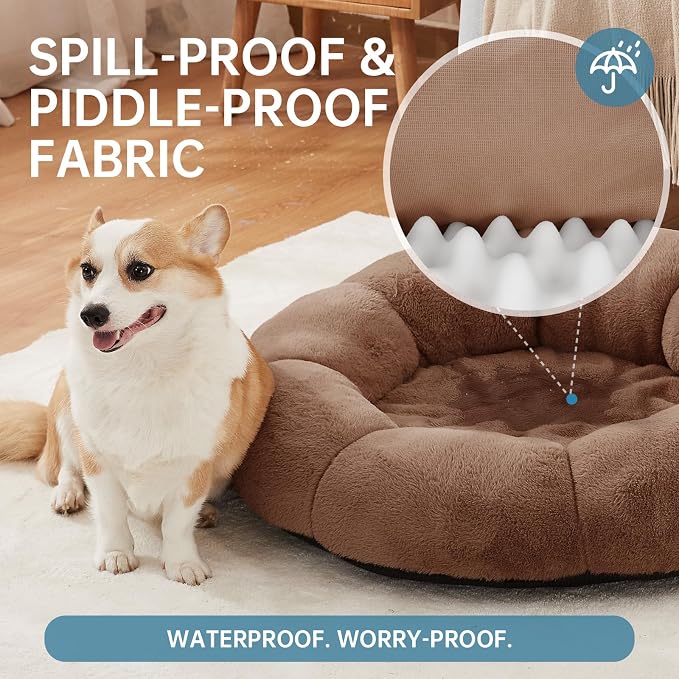 OhGeni 31 inches Calming Donut Orthopedic Dog & Cat Bed - Image 7