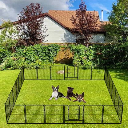 BestPet | Dog Playpen | 32 Inch, 24 Panels | Heavy Duty Metal Pet Exercise Pen - Image 2