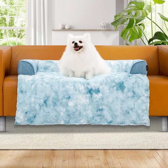 Calming Dog Couch Bed for Medium Dogs/Cats, 35 x 31 inch Waterproof Removable by blunique