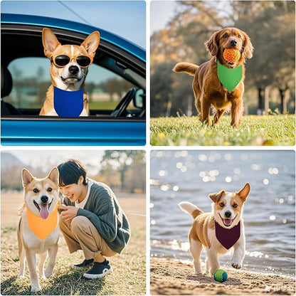 BRT Bearingshui Triangle Dog Bandana 12 Pack, Blank Dog Handkerchief Scarf - Image 3