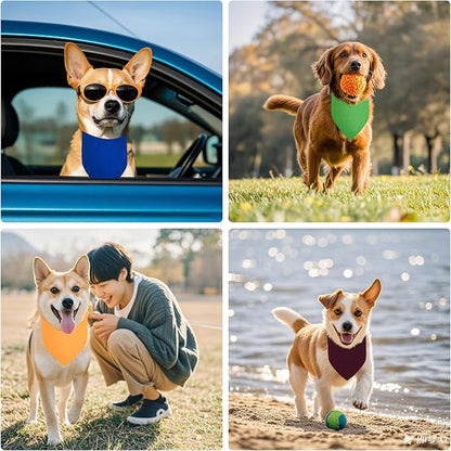 BRT Bearingshui Triangle Dog Bandana 12 Pack, Blank Dog Handkerchief Scarf - Image 2