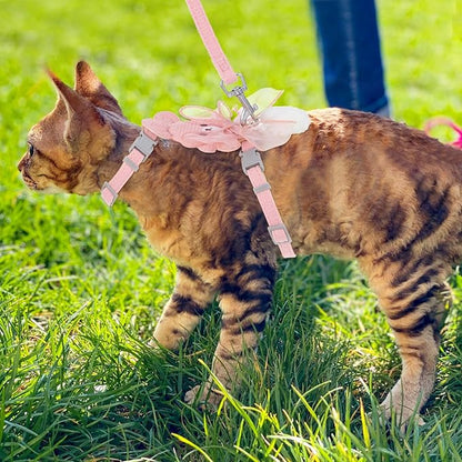 TIESOME Cat Harness and Leash Set, Adjustable Gradient Kitten Harness Escape - Image 6