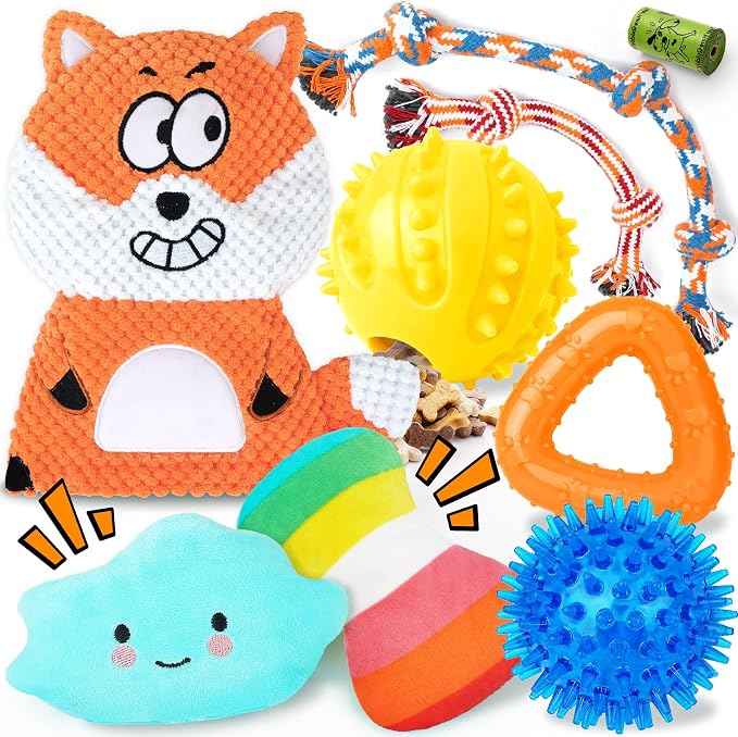 Zeaxuie 9 Pack Puppy Toys for Teething, Puppy Chew Toys by Zeaxuie