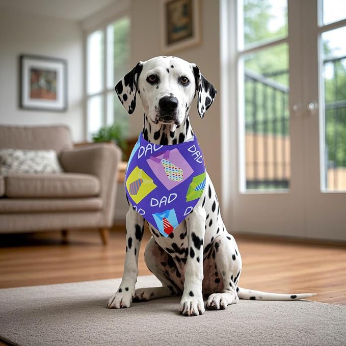 30 Pack Fathers Day Dog Bandanas Bulk - Image 6