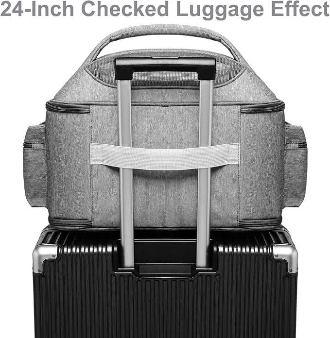 halinfer Pet Carrier for Large Fat Cats and Small Dog, Fits up to 20 pounds Car - Image 5