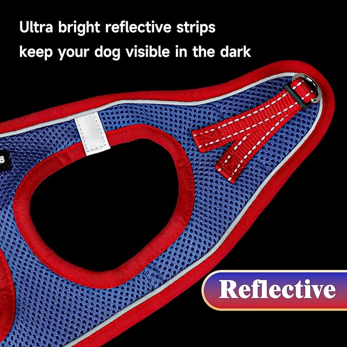 YIMEIS Dog Harness and Leash Set, No Pull Soft Mesh Pet Harness, Reflective - Image 7