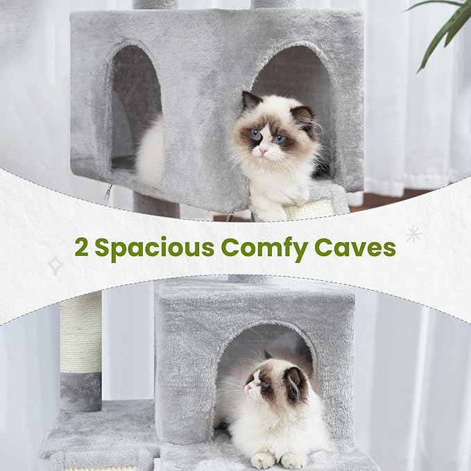 Cat Tree for Indoor Cats, Sturdy Cat Tree House - Image 3