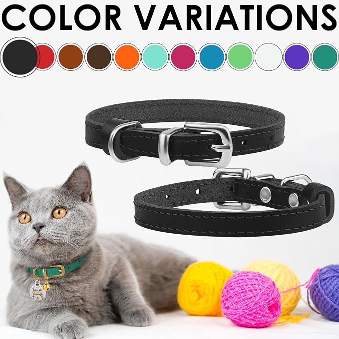 BRONZEDOG Leather Cat Collar - Image 5