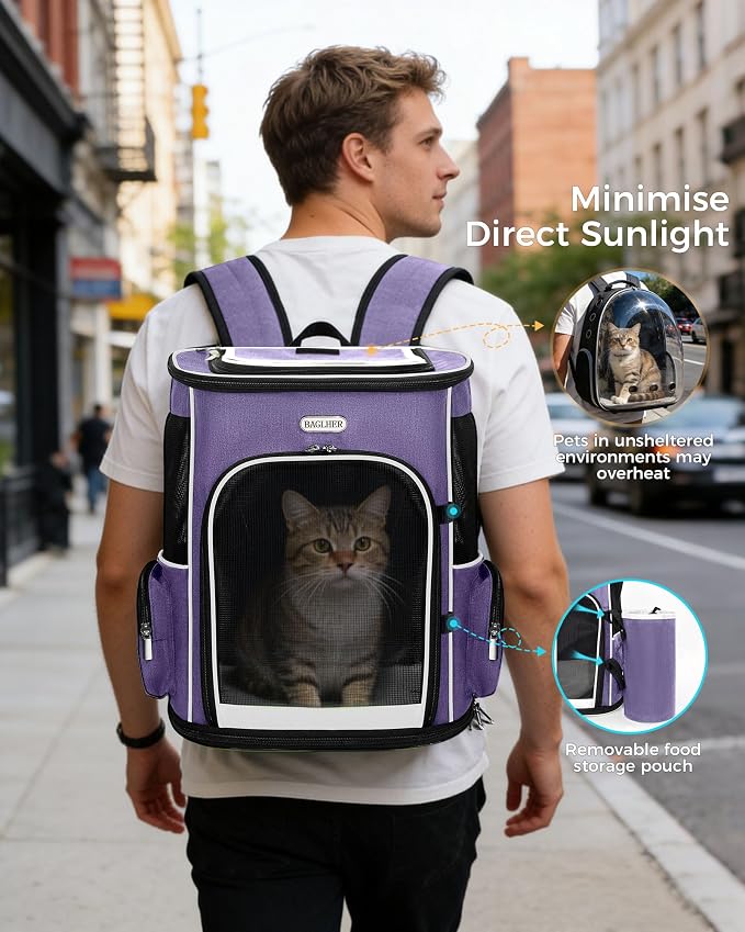 BAGLHER Expandable Cat Carrier Backpacks, Retractable Pet Carrier Backpack - Image 8